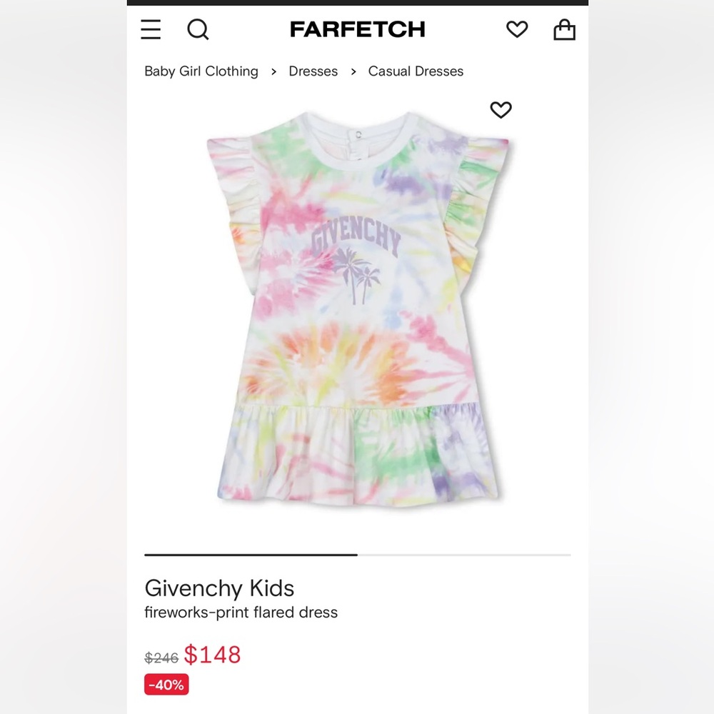 Brand new never worn givenchy baby girl dress